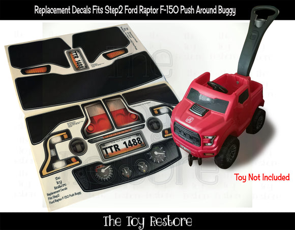 The Toy Restore Replacement Stickers Fits Step 2 Decals Whisper Ride Push  Around Buggy Car 