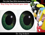 Eye Pupil Decals Replacement Stickers fits Little Tikes 30th Ann. Custom Cozy Coupe Car