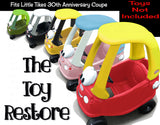Princess Decal Set Replacement Stickers fits 30th Anniversary Little Tikes Tykes Custom Cozy Coupe Car