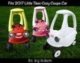 Personalized Princess Decals Replacement Stickers fits 2017 Little Tikes Custom Cozy Coupe Car Brown Eyes