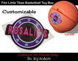 The Toy Restore Replacement Decals Stickers fits Little Tikes Basketball Toy Box Pink