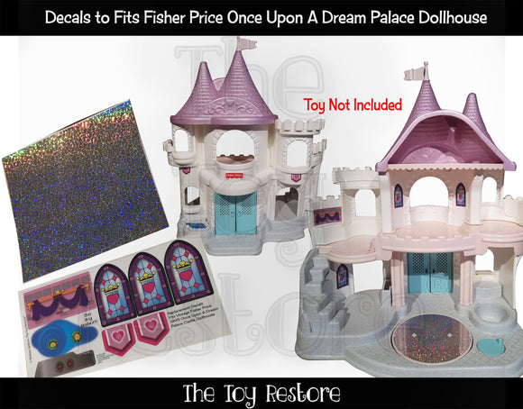 The Toy Restore Replacement Decals Fits Fisher Price Once Upon a Dream Palace #4700 Dollhouse 1995