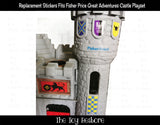 The Toy Restore Replacement Stickers Fits Fisher Price Great Adventures Castle Playset