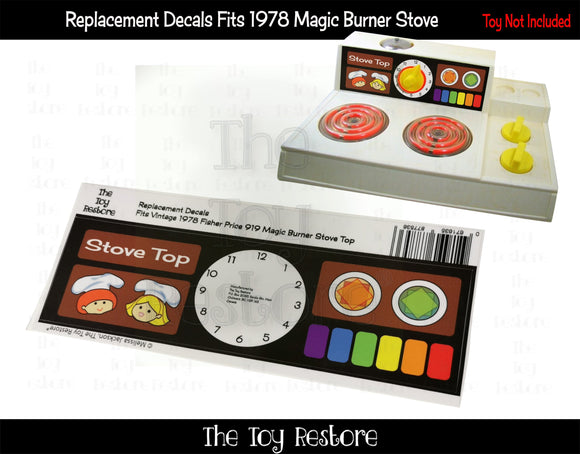 The Toy Restore Replacement Stickers Fits Fisher Price 2118 McDonalds Soda Fountain Fun With Food
