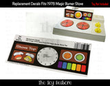 The Toy Restore Replacement Stickers Fits Vintage 1978 Fisher Price 919 Kitchen Set Burner Stove Top