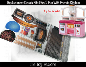 The Toy Restore Replacement Stickers Fits Step2 Fun With Friends Play Kitchen Decals