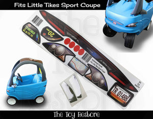 The Toy Restore Replacement Sticker Fits Little Tikes Sport Coupe Ride-on Car