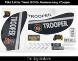 State Trooper Decals Replacement Sticker Fits Little Tikes 30th Ann. Cozy Coupe Car