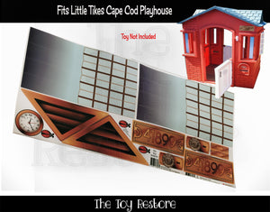 The Toy Restore Replacement Stickers Fits Little Tikes Cape Cod Playhouse Decals