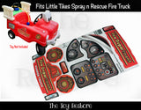 The Toy Restore Replacement Stickers Fits Little Tikes Vintage Spray & Rescue Fire Truck Ride on