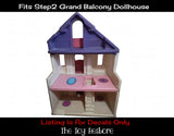 Dollhouse Decals Replacement Sticker Fits Step2 Grand Balcony Doll house Toy
