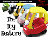 Princess Decals Replacement Stickers fits 30th Anniversary Little Tikes Tykes Custom Cozy Coupe Car