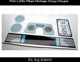 The Toy Restore New Replacement Decals Stickers for Vintage 1980s Little Tikes Tykes Coupe Car: Teal Blue