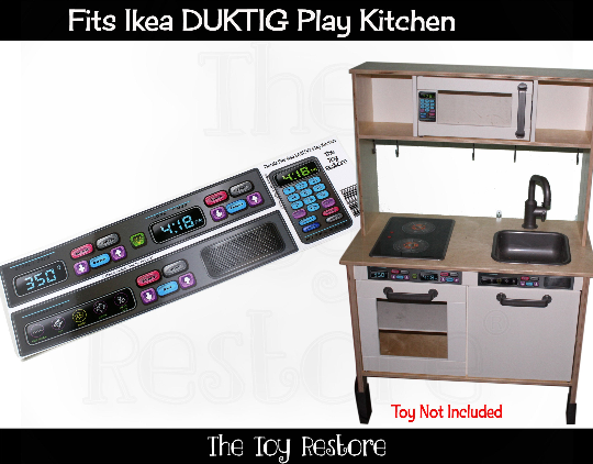 Toy kitchen stove decals sales