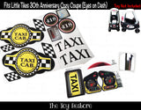 Taxi Decals Replacement Sticker Fits Little Tikes 30th Ann. Cozy Coupe Car Full set